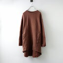 レプシィム LEPSIM ローリーズファーム LOWRYS FARM モックネック スウェット チュニック F/ブラウン スリット【2400014363036】...