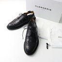 極美品 クレジュリー CLERGERIE GENIUS ウイングチップアンクルストラップレザーシューズ 37/ブラック ROBERT 23-23.5cm【2400014370850】【中古】(4)