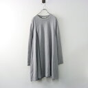 【期間限定価格】国内 JPタグ 2014 バレンシアガ BALENCIAGA ニットAラインワンピース 36/グレー タック フレア ドレス ウール【2400014391954】【中古】