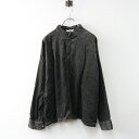 【期間限定価格】ジムフレックス GYMPHLEX コーデュロイ バンドカラー スキッパーシャツ 12 カーキ/トップス ブラウス【2400014394221】【中古】
