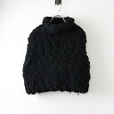 【期間限定価格】2024AW シーオール SEEALL ハンドメイド クロップド ニット ベスト /ブラック プルオーバー ハイネック ローゲージ【2400014394498】【中古】