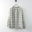 【期間限定価格】ロペ ピクニック Rope Picnic チェックシャーリングブラウス 40/ベージュ系 トップス ギャザー ストレッチ プルオーバー【2400014398434】【中古】