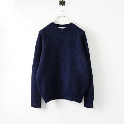定価3.3万 2024AW スローン SLOANE 3G&5G ジーロンラム×カシミヤ クルーネック 1/ネイビー プルオーバー ニット【2400014404104】【中古】 定価3.3万 2024AW スローン SLOANE 3G&5G ジーロンラム×カシミヤ クルーネック 1/ネイビー プルオーバー ニット【2400014404104】【中古】