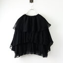 【期間限定価格】美品 定価33000円 2025SS今季 イエナ ラ ブークル IENA LA BOUCLE 楊柳ギャザーボレロ ブラック/黒 ブラウス【240...