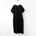 【期間限定価格】バルバル×ツハルバイサマンサモスモス bulbul×TSUHARU by SM2 麻混 切替ギャザーワンピース F/ブラック ドレス【2400014416411】【中古】(4)