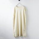 【期間限定価格】ガーゼ Gauze# タスマニアラムウールロングニットベスト/オフホワイト サイドボタン【2400014432855】【中古】
