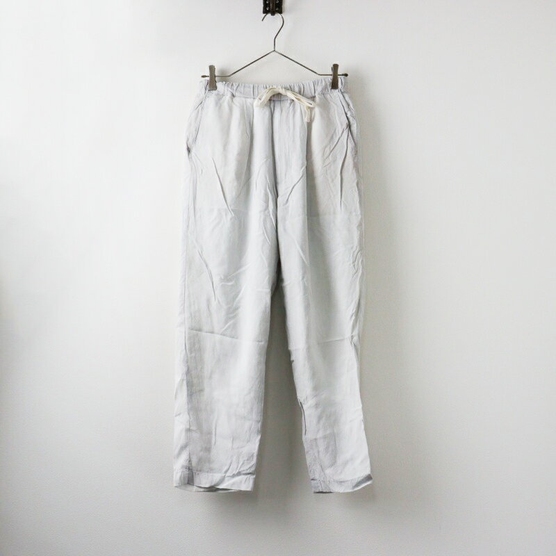 ザ ライブラリー THE LIBRARY レーヨン イージーテーパードパンツ M オフホワイト/ボトムス べーシック【2400014434491】【中古】