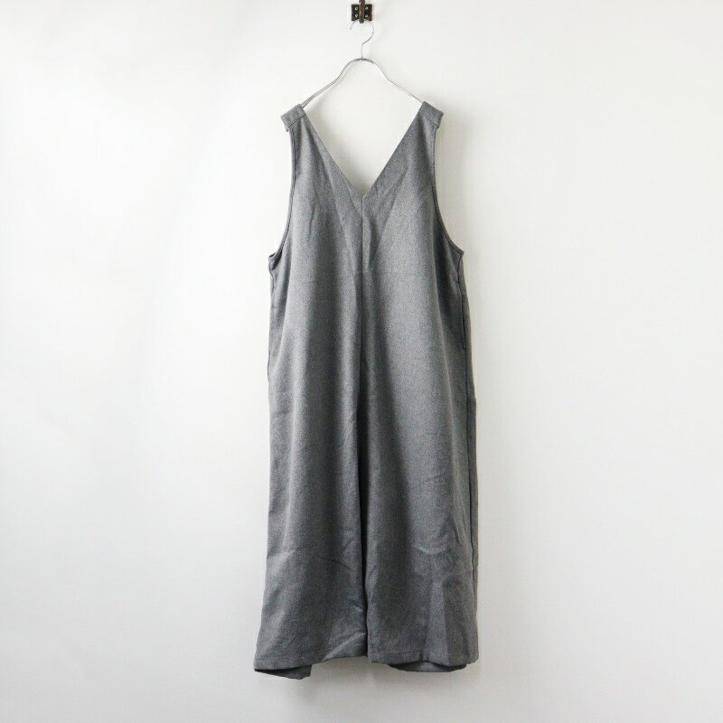 美品 2023AW サマンサモスモス Samansa Mos2 SM2 ウールライク前後2WAYサロペット パンツ F グレー【2400014435894】【中古】