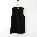 2021AW トゥモローランド TOMORROWLAND バッカ BACCA ウールカシミヤアクア プレーンベスト S/ブラウン 羽織り【24000144261...