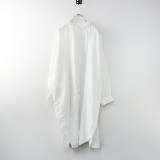 極美品 2025SS 今季 定価2.9万 ネストローブ nest Robe リネンプチカラーチュニック F/ホワイト ロング 麻 シャツ 【2400014471922】【中古】 極美品 2025SS 今季 定価2.9万 ネストローブ nest Robe リネンプチカラーチュニック F/ホワイト ロング 麻 シャツ 【2400014471922】【中古】