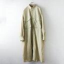 エルエルビーン L.L.Bean 3175-1127 ビーンズフライフィッシングシャツドレス ジャパンフィット M ベージュ/ハオリ 羽織【2400014479751】【中古】