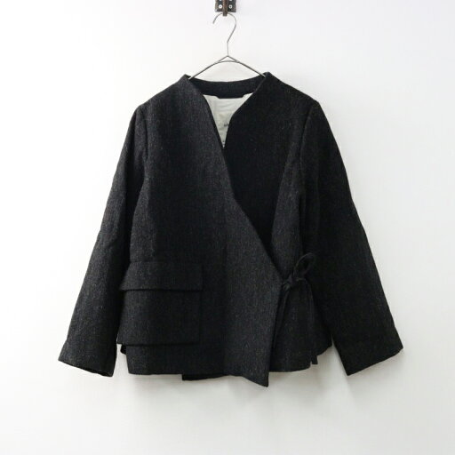 【期間限定価格】美品 2023AW 定価7.2万 リゼッタ Lisette フランソワ リネンウール 綿入り カシュクール ジャケット 36/チャコール 【2400014486704】【中古】 【期間限定価格】美品 2023AW 定価7.2万 リゼッタ Lisette フランソワ リネンウール 綿入り カシュクール ジャケット 36/チャコール 【2400014486704】【中古】