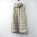 ピンクハウス PINK HOUSE 中綿 フーデッド ロング ダウンベスト /ベージュ 羽織り アウター 前開き ノースリーブ【2400014471090】【中...