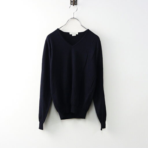 【期間限定価格】JPタグ ジョンスメドレー JOHN SMEDLEY'S メリノウール Vネックニットプルオーバー XS ネイビー/イングランド製【2400014483680】【中古】 【期間限定価格】JPタグ ジョンスメドレー JOHN SMEDLEY'S メリノウール Vネックニットプルオーバー XS ネイビー/イングランド製【2400014483680】【中古】