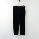 美品 22AW マーガレットハウエル MARGARET HOWELL SOFT VELVET ソフトベルベット トラウザーズ パンツ 2 ブラック/黒【2400014533293】【中古】