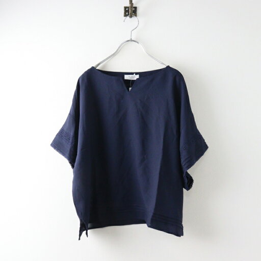 未使用 テチチ Te chichi 袖裾レースビッグブラウス F/ネイビー トップス フォーマル オフィス【2400014539769】【中古】 未使用 テチチ Te chichi 袖裾レースビッグブラウス F/ネイビー トップス フォーマル オフィス【2400014539769】【中古】