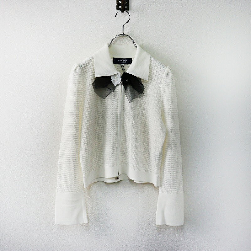 M's Gracy フード付きホワイトジャケット 38 M's Gracy フード付きホワイトジャケット 38 M's Gracy フード