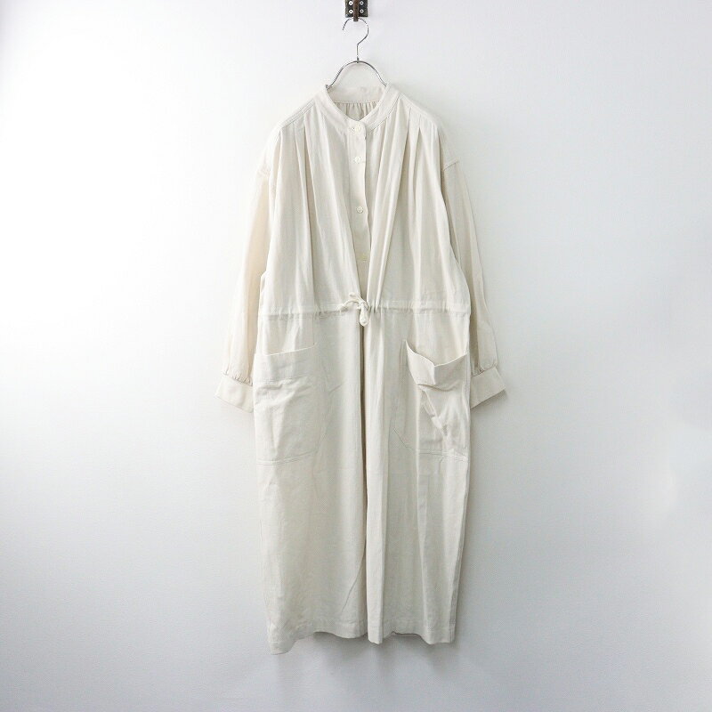 極美品 北欧、暮らしの道具店 KURASHI&Trips PUBLISHING 私の毎日に寄りそう服 羽織りにもなるコットンワンピース＼生成【2400014643428】【中古】