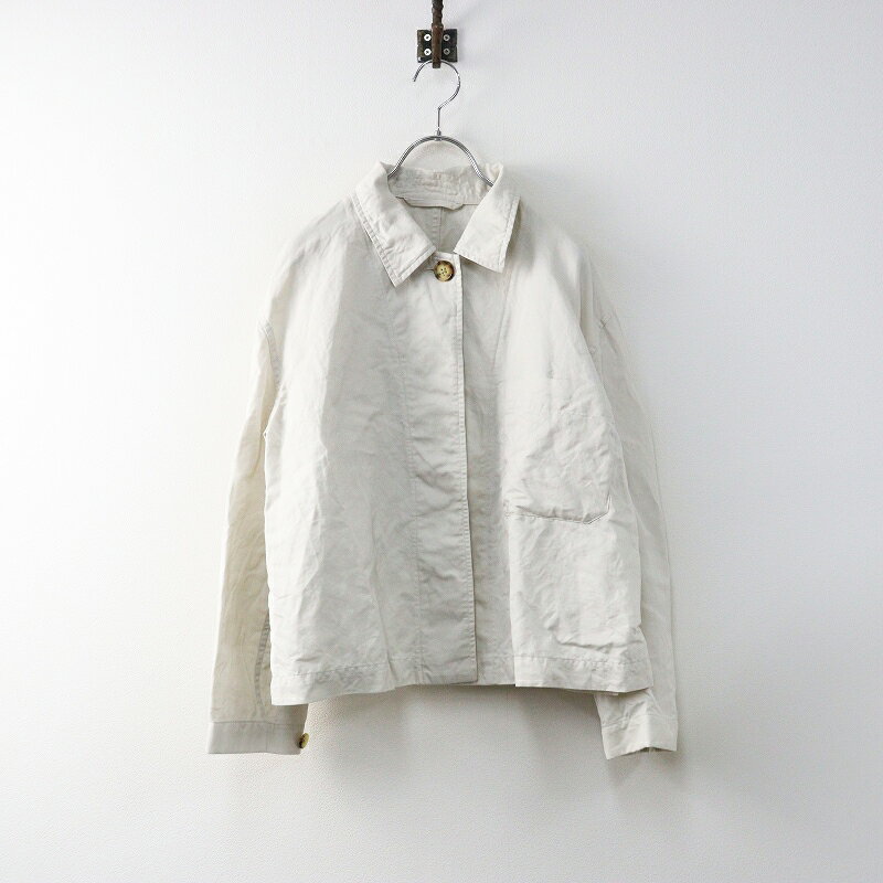 マーガレットハウエル MARGARET HOWELL COTTON LINEN TWILL ブルゾン 1＼ライトベージュ コットンリネ..