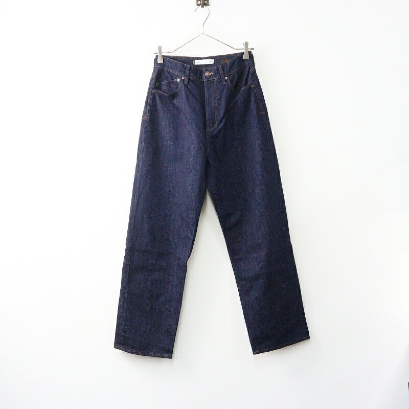 美品 ヤヌーク カーサフライン YANUK×CASA FLINE コラボ COLLEEN ワイドテーパードパンツ 26 インディゴブルー┃【2400014687286】【中古】