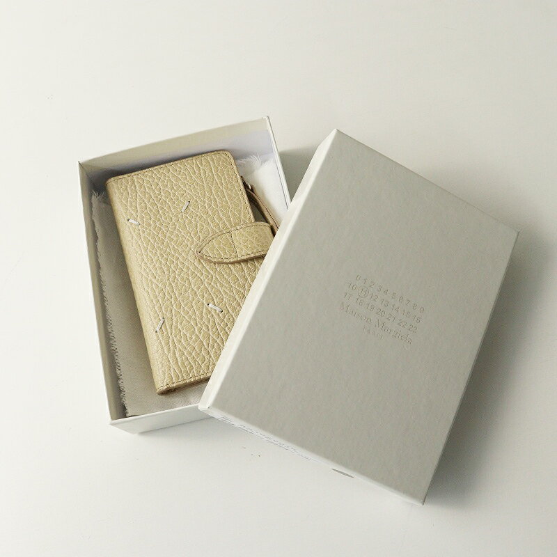 Rakuten - ジャーナル購入 定価5.8万 2025SS メゾンマルジェラ Maison Margiela card holder レザーカードホルダー ベージュ┃【2400014872606】【中古】