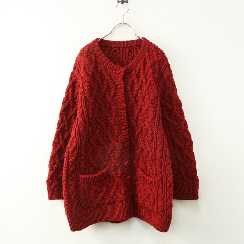 定価2.7万 2022AW ネストローブ nest Robe ホールガーメント カーディガン F ブラウン┃秋冬 トップス ハオリ 羽織【2400014714999】 nest Robe - 定価2.7万 2022AW ネストローブ nest Robe ホール