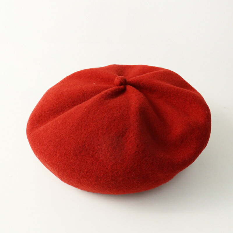 【期間限定価格】マチュアーハ mature ha.トップギャザー ベレー帽‖レッド 帽子 ぼうし【2400014872316】【中古】