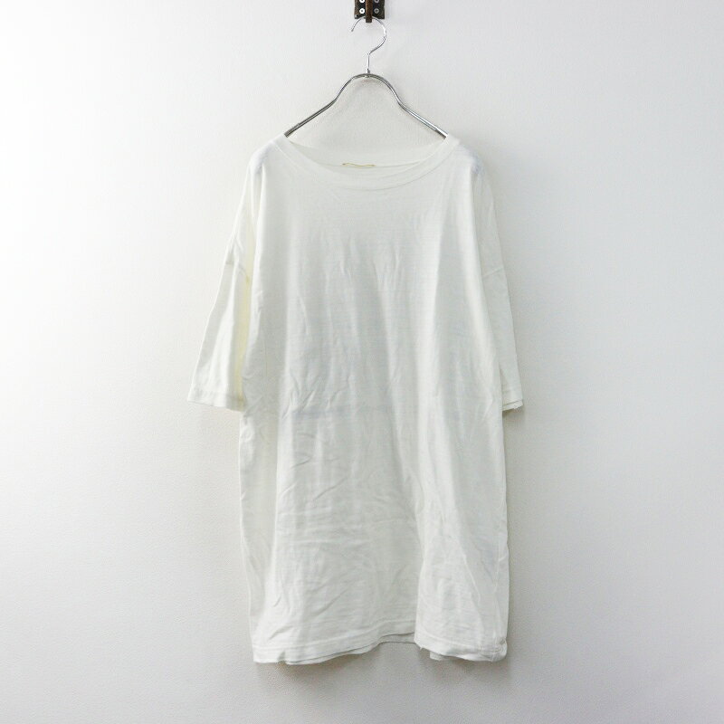 2022SS ドゥーズィエムクラス Deuxieme Classe message Tシャツ ホワイト／トップス 半袖 バックプリントTシャツ