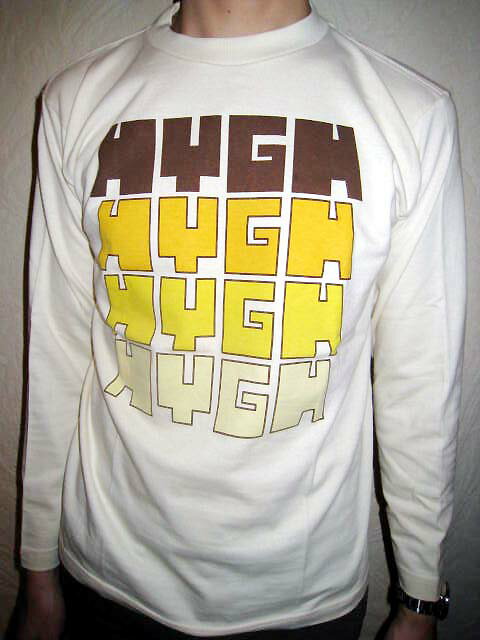 SALE!!オリジナルブランド HYGH/ハイ/4連ロゴL/STシャツ（XS〜M）【あす楽対応_関東_甲信越_北陸_東海_近畿_中国_四国】