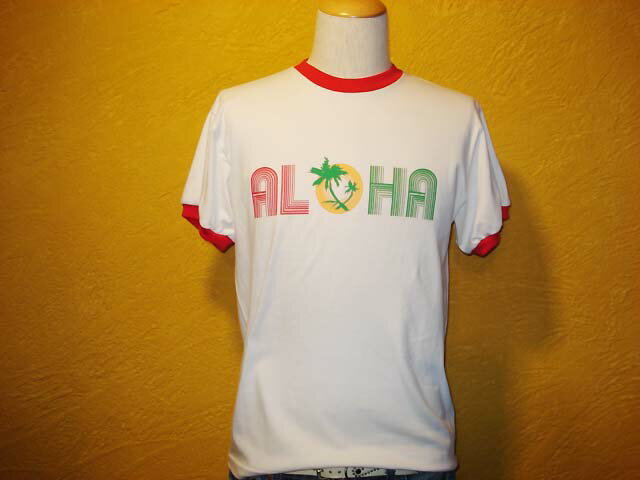 SALE!! オリジナルブランド HYGH/ALOHA/アロハロゴリンガーTシャツ/XS〜M【あす楽対応_関東_甲信越_北陸_東海_近畿_中国_四国】