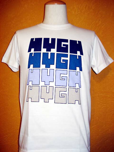 SALE!! オリジナルブランド HYGH/ハイ/4連ロゴTシャツ/XS〜M【あす楽対応_関東_甲信越_北陸_東海_近畿_中国_四国】