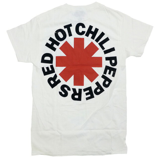 海外正規 ライセンス Red Hot Chili Peppers Tri Color Logo ロゴTシャツ 白/レッチリ/ロック バンド T【ゆうパケット対応】