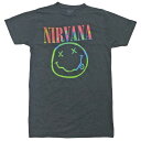 COKItBV Women's Nirvana Neon Smiley Graphic Tee j@[i TVc  Jbg\[ p Charcoal GrayyyΉ_֓_bMz_k_C_ߋE__lzy䂤pPbgΉz