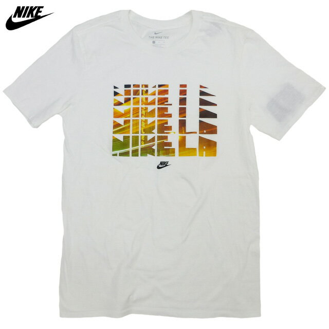 US限定 NIKE L.A. Photo Tee ロサンゼルス 6連ブロックロゴ 白 ゴツナイキ