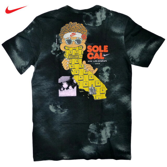 カリフォルニア限定 Nike Sports Wear L.A. Local Sole Tee ロサンゼルス ロゴ 半袖 Tシャツ タイダイ ヴィンテージ 黒/ナイキ【あす楽対応_関東_甲信越_北陸_東海_近畿_中国_四国】【ゆうパケット対応】