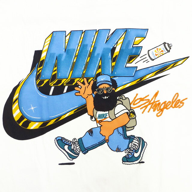 ロサンゼルス限定 Nike Sports Wear L.A. Local Hike Tee 復刻 ヴィンテージ Tシャツ 発泡プリント 風車ロゴ 白/ハイクナイキ【あす楽対応_関東_甲信越_北陸_東海_近畿_中国_四国】【ゆうパケット対応】