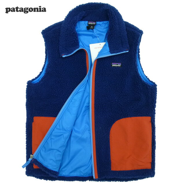 Patagonia KIDS Retro Vest/紺/赤/パタゴニア/キッズレトロベスト(65619)フリース【あす楽対応_関東_甲信越_北陸_東海_近畿_中国_四国】