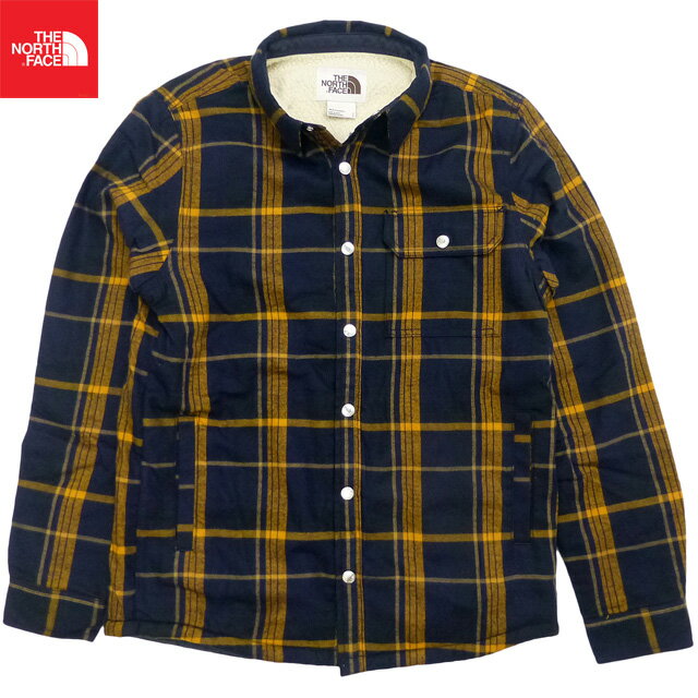 US企画 The North Face Campshire Shirt シャツジャケット シェルパフリース チェック プレイド 茶タグ復刻 メンズ 紺 Navy/ザノースフェイス【あす楽対応_関東_甲信越_北陸_東海_近畿_中国_四国】