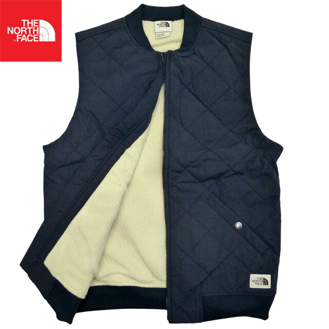 US企画 The North Face Cuchillo Insulated Vest ノースフェイス キルティング フリースベスト シェルパ ボア 茶タグ復刻 メンズ 紺 Aviator Navy/ザノースフェイス