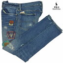 Polo Ralph Lauren Vintage Classic Fit Distressed Denim ラルフローレン デニム パンツ ジーンズ ダメージ...