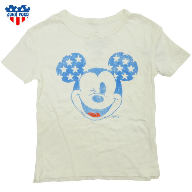 キッズ JUNK FOOD Disney Mickey Americana Wink Tee/ウォッシュ加工 Tシャツ Snow White/ジャンクフード ディズニー【ゆうパケット対応】