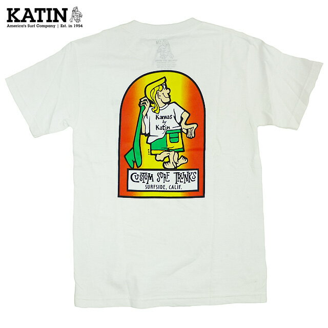 海外限定 KATIN/ケイティン K-Man Blend Tee/白 サーフ Tシャツ