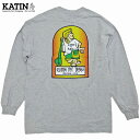 US限定 Katin Blend Tee ケイティン 長袖 カットソー ロンT K-Man グレー Heather Grey カリフォルニア 海外限定/Tシャツ