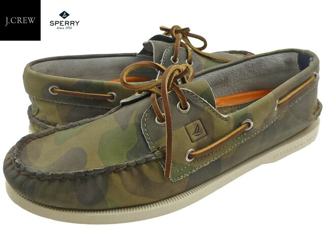 Sperry For J.Crew Authentic Original 2-Eye Boat Shoes スペリー トップサイダー ジェイクルー デッキシューズ イタリアンレザー 復刻 別注 コラボ 迷彩