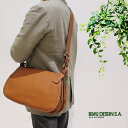 ボーデッサン BEAU DESSIN 日本製 牛革 本革 レザー ウォッシュ・ガーメント 厚口 横型 ショルダーバッグ チャ WA777