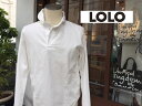 【LOLO ロロ】 LS-3 定番プルオーバーシャツ(オフホワイト)