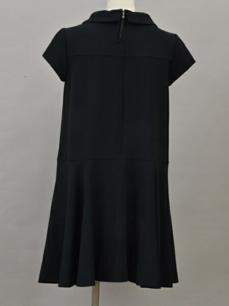 フォクシー FOXEY NEWYORK COLLECTION ワンピース ロールカラー 38サイズ ブラック レディース F-L6350【中古：良品】【ブランド買取販売トリヴァンドラム】181004