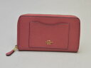 コーチ COACH ラウンドファスナー長財布 F54007 CRSGR LTH ACC ZIP ピンク(IM/Rouge) レディース u_s F-ST2086...