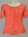 アナスイ DOLLY GIRL BY ANNA SUI レース Tシャツ ハートチャーム 2サイズ ピンク レディース u_s F-M4574【中古:良品】【ブ...