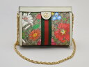 グッチ GUCCI ショルダーバッグ オフィディア GG スモール 花柄 PVC×レザー 503877 チェーン ベージュ レディース su_p e_u F-YA760【中古：良品】【ブランド買取販売トリヴァンドラム】240407